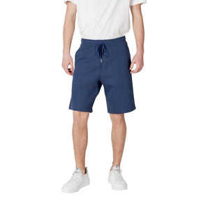 Replay Blue Cotton Bermuda