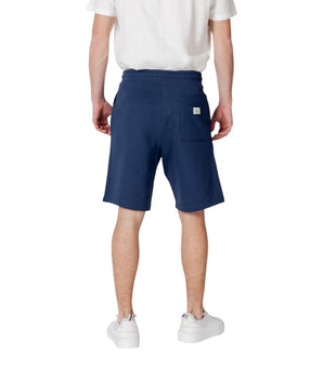Replay Blue Cotton Bermuda Shorts