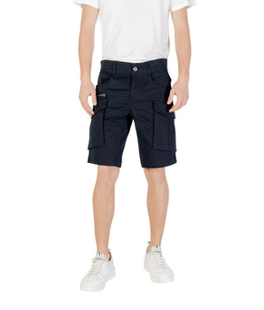 Replay Blue Cotton Bermuda Shorts