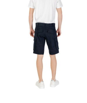 Replay Blue Cotton Bermuda Shorts
