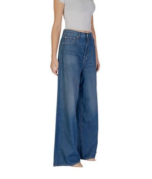 Replay Blue Cotton Bootcut Jeans