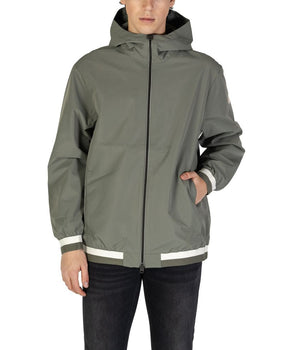 Replay Green Polyester Shell Jacket