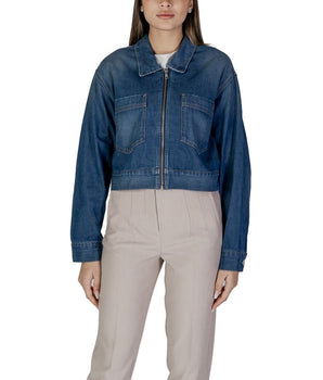 Replay Blue Cotton Denim Jacket