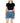 Jacqueline De Yong Black Viscose T-Shirt