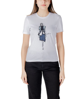 Only White Organic Cotton Long Sleeve T-Shirt