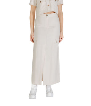 Jacqueline De Yong Bicolor Viscose Long Skirt
