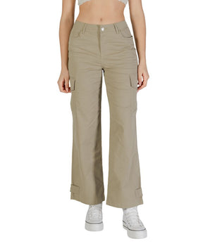 Only Beige Cotton Cargo Pants