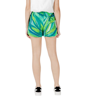 Only Green Viscose Shorts