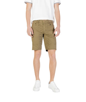 Jeckerson Green Cotton Bermuda Shorts