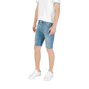 Jeckerson Light Blue Cotton Bermuda