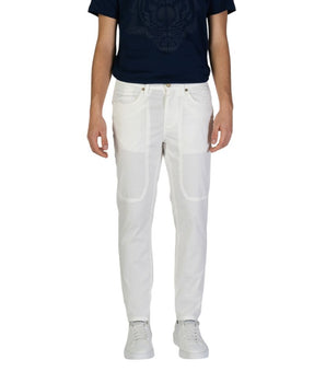 Jeckerson White Cotton Skinny Pants