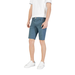 Jeckerson Blue Cotton Bermuda