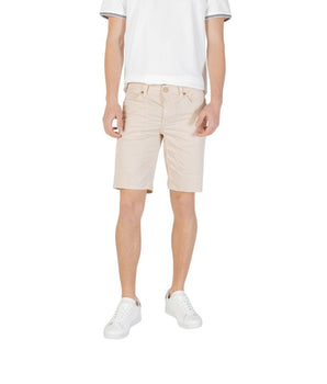 Jeckerson Beige Cotton Bermuda Shorts