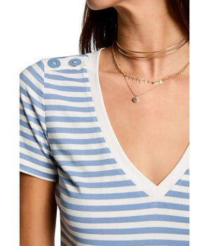 Morgan De Toi White Viscose T-Shirt