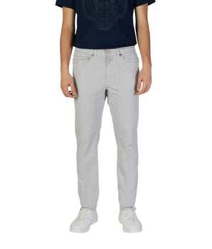Jeckerson Gray Cotton Skinny Pants
