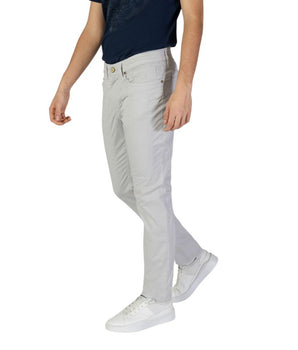 Jeckerson Gray Cotton Skinny Pants