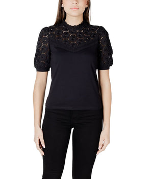 Morgan De Toi Black Cotton T-Shirt