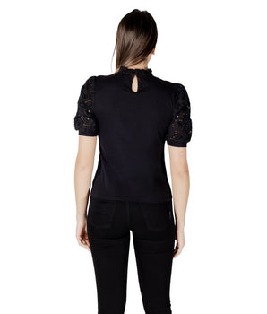 Morgan De Toi Black Cotton T-Shirt