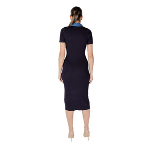 Morgan De Toi Blue Viscose Long Dress