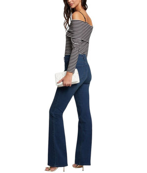 Morgan De Toi Black And White Viscose Long Sleeve T-Shirt