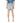 Morgan De Toi Blue Cotton Mini Skirt