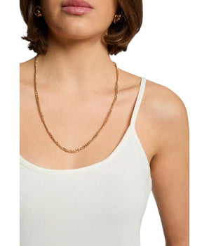 Morgan De Toi Cream Cotton Tank Tops