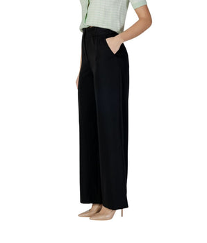 Morgan De Toi Black Polyester Casual Pants