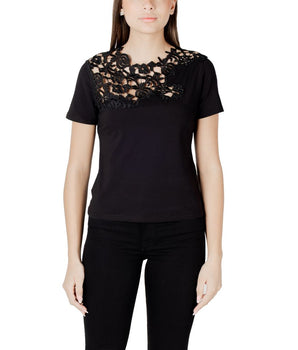 Morgan De Toi Black Cotton T-Shirt