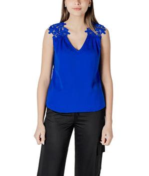 Morgan De Toi Blue Polyester Tank Top