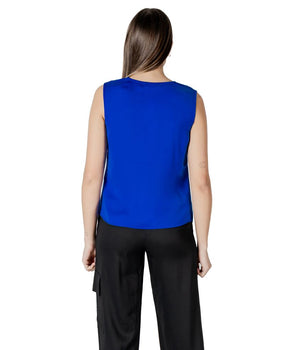 Morgan De Toi Blue Polyester Tank Top