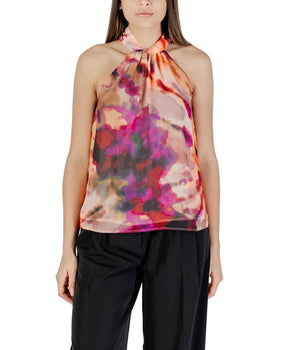 Morgan De Toi Pink Recycled Polyester Blouse