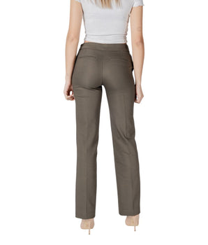 Morgan De Toi Green Cotton Casual Pants