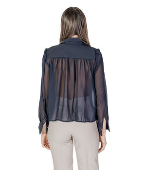 Morgan De Toi Blue Polymer Blouse