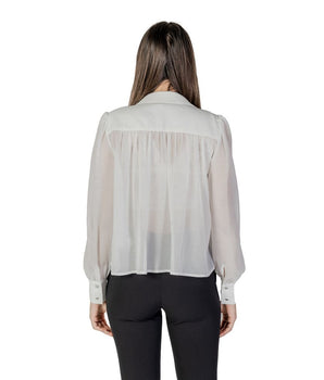 Morgan De Toi White Polyester Blouse