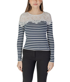 Morgan De Toi White Recycled Polyester Long Sleeve T-Shirt