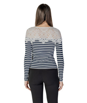 Morgan De Toi White Recycled Polyester Long Sleeve T-Shirt