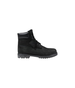Timberland Black Leather Lace-Up Boots
