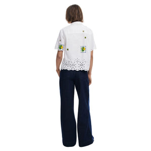 Desigual White Cotton Shirt
