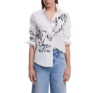 Desigual White Cotton Shirt