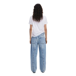 Desigual White Cotton T-Shirt