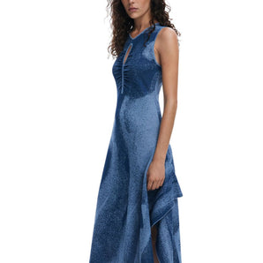 Desigual Blue Viscose Long