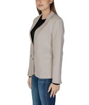 Only Beige Recycled Polyester Blazer