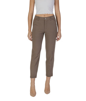 Street One Brown Polyester Pant