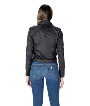 Blauer Black Polyamide Biker Jacket