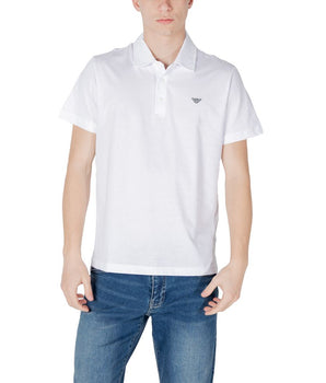 Emporio Armani Underwear White Cotton Polo Shirt
