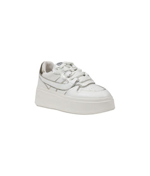 ASH White Leather Platform Sneakers