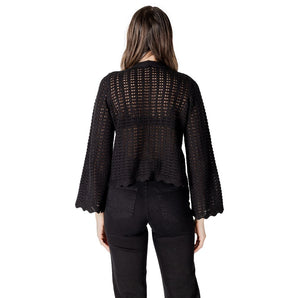 Only Black Cotton Cardigan
