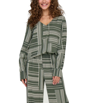 Jacqueline De Yong Green Viscose Blouse