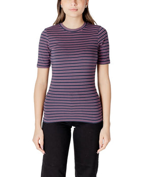 ICHI Bicolor Cotton T-Shirt