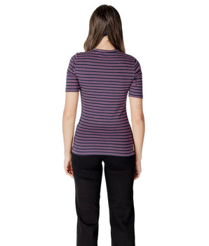 ICHI Bicolor Cotton T-Shirt